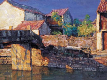 Artworks in 150 Subjects Painting - Water towns 1997 Chinese Chen Yifei